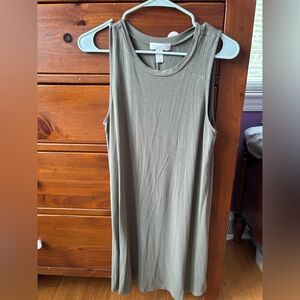 Forever 21 Olive Green Sleeveless Dress